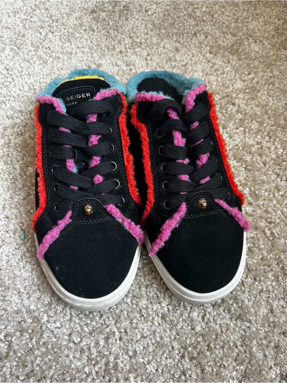 Kurt Geiger black slip in sneakers